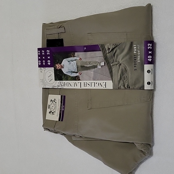 ENGLISH LAUNDRY MEN'S 5 POCKET STRAIGHT FIT PANT - Picture 2 of 5